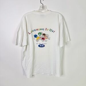 Vintage 90s M&Ms World Las Vegas T Shirt XL White Promo Candy Graphic Tee
